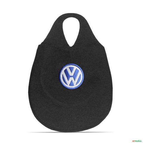 Lixeira Automotiva Cambio Logo Volkswagen Carpete Bordado