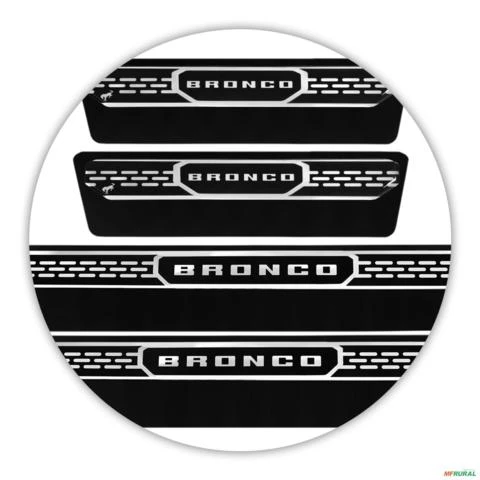 Jogo de Soleira Premium Ford Bronco 2021 a 2023 Elegance 4 Portas
