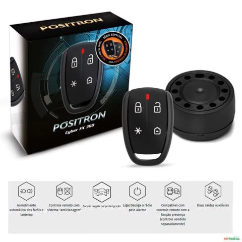 Alarme Automotivo Cyber Fx360 Plus Universal Positron