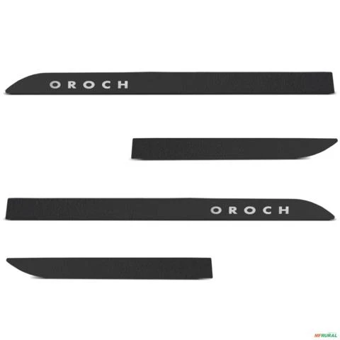 Jogo de Friso Lateral Oroch 2016 a 2024 Preto Texturizado