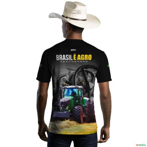 Camiseta Brk Brasil é Agro 06 Com Proteção Solar UV50+ -  Gênero: Masculino Tamanho: G
