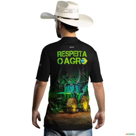 Camiseta Agro Brk Respeita o Agro com Uv50 -  Tamanho: XG