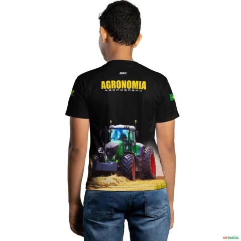 Camiseta Agro Brk Agronomia Somos Agro com Uv50 -  Gênero: Infantil Tamanho: Infantil XXG