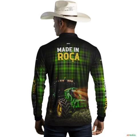 Camisa Country BRK Xadrez Verde Made in Roça com UV50 + -  Gênero: Masculino Tamanho: GG