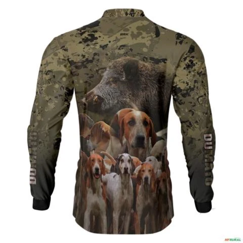 Camisa de Caça BRK Dumato Foxhound Camuflada com UV50 + -  Gênero: Masculino Tamanho: P
