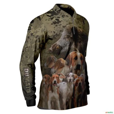Camisa de Caça BRK Dumato Foxhound Camuflada com UV50 + -  Gênero: Masculino Tamanho: XG