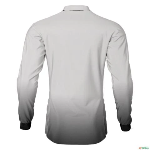 Camisa Casual BRK Unissex Basic Cinza Claro com UV50 + -  Gênero: Masculino Tamanho: M