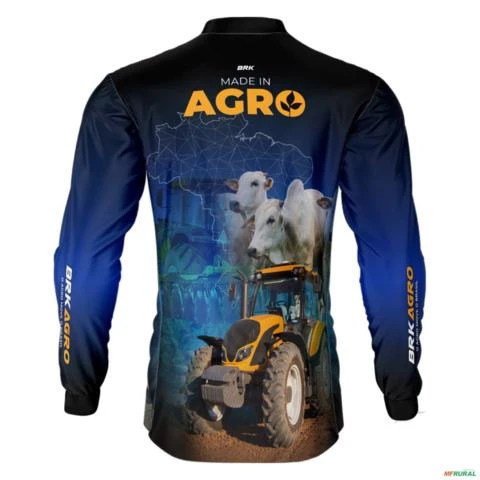 Camisa Agro BRK Made in Agro Pecuária com UV50 + -  Gênero: Masculino Tamanho: P