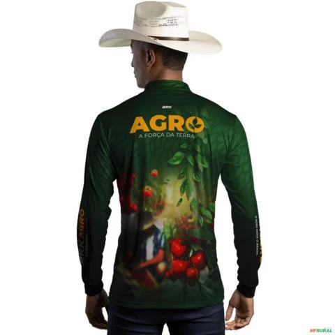 Camisa Agro BRK Produtor de Tomate com UV50 + -  Gênero: Masculino Tamanho: XG