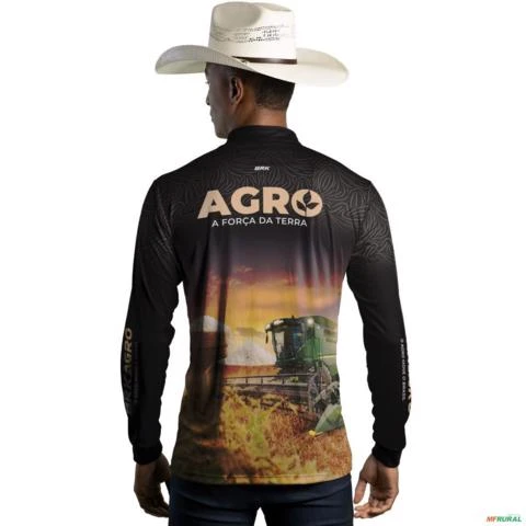 Camisa Agro BRK Plantação de Arroz com UV50 + -  Gênero: Masculino Tamanho: G