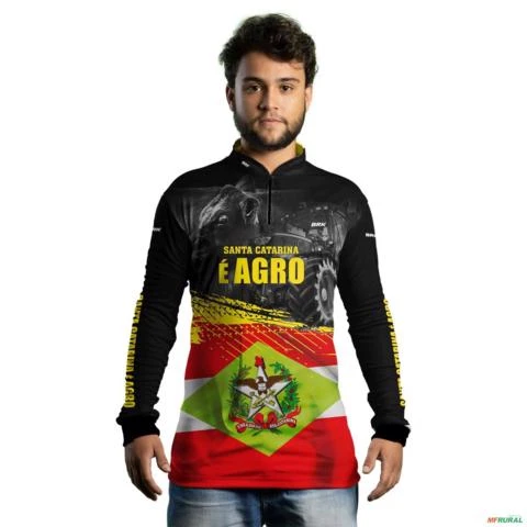 Camisa Agro BRK Santa Catarina é Agro com UV50 + -  Gênero: Masculino Tamanho: G
