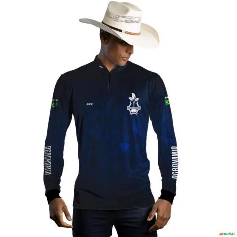 Camisa Agro BRK Azul Símbolo Agronomia com UV50 + -  Gênero: Masculino Tamanho: XXG