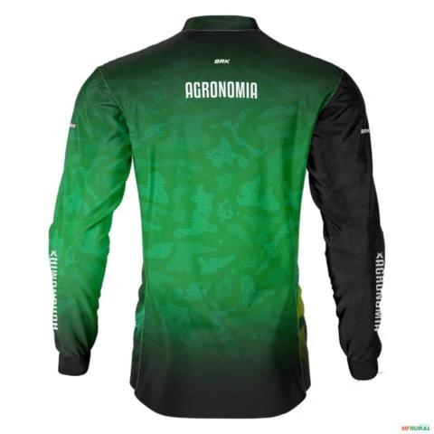 Camisa Agro BRK Verde Símbolo Agronomia com UV50 + -  Gênero: Masculino Tamanho: XXG