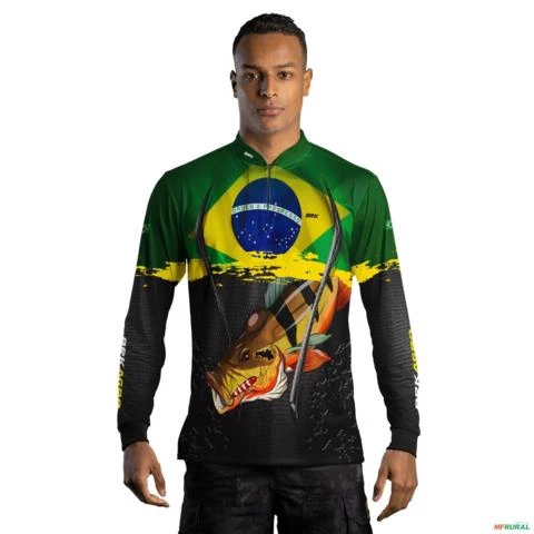 Camisa Agro BRK Tucuna Açu Brasil com UV50 + -  Gênero: Masculino Tamanho: PP