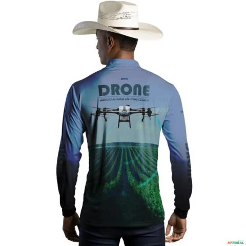 Camisa Agro BRK Drone Pulverizador com UV50  - Tamanho: G