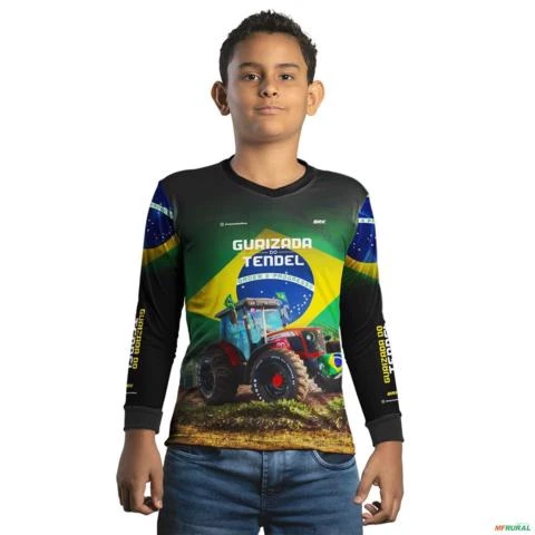 Camisa Agro BRK Jacques Delaflora com Proteção UV50+ -  Gênero: Infantil Tamanho: Infantil PP