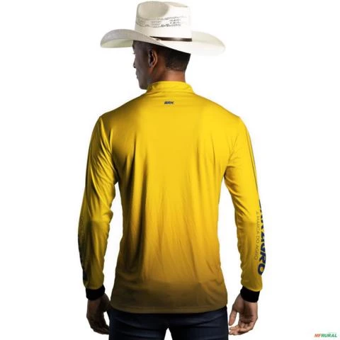 Camisa Agro Básica BRK NH Clean Amarela com UV50 + -  Gênero: Masculino Tamanho: P