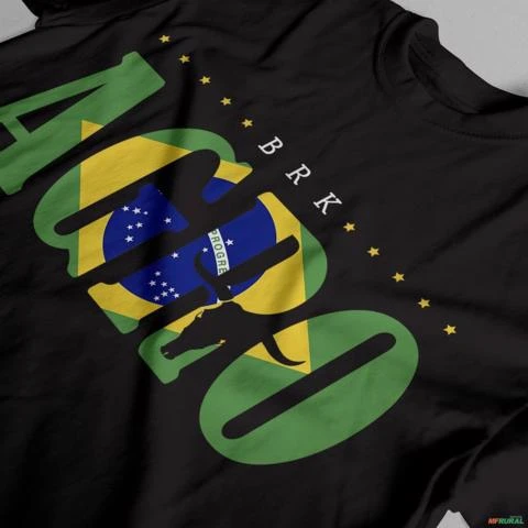 Camiseta Brk Brasil é Agro Algodão Egípcio -  Tamanho: PP