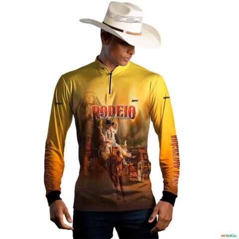Camisa Agro BRK Rodeio Sela Americana Com UV50+ -  Gênero: Masculino Tamanho: P