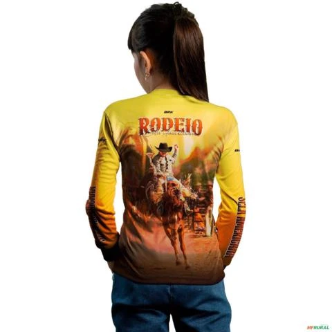 Camisa Agro BRK Rodeio Sela Americana Com UV50+ -  Gênero: Infantil Tamanho: Infantil G