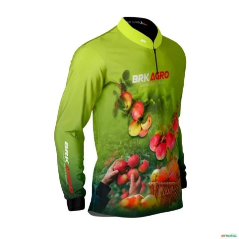 Camisa Agro BRK Cultivo Frutas Produtor de Maçã com UV50+ -  Gênero: Masculino Tamanho: M
