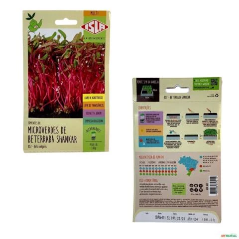 Semente para Plantio Sem Agrotóxico - Isla Sementes -  Gênero: Semente Rabanete Microverdes 3g