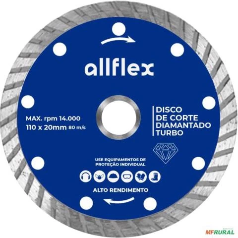 Disco Diamantado allflex Turbo 110MMx20MM