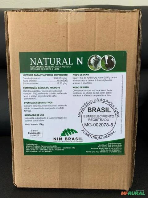 NATURAL N - Produto Fitoterápico 100% Natural Eficaz no controle de Ácaros, Piolhos e Verminoses