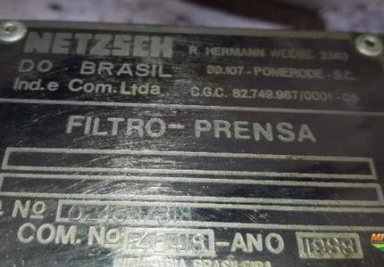 FILTRO PRENSA NETZSCH