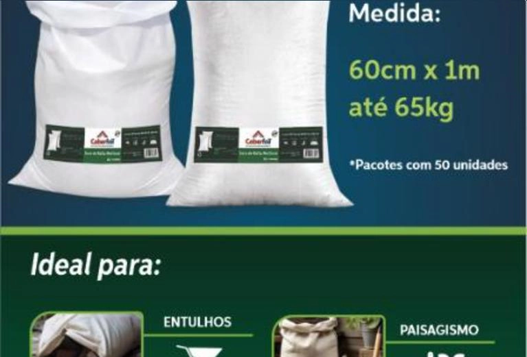 Saco de Ráfia - 60X100 - 65 Kg em Nova Odessa SP à venda. Compre 931971