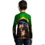 Camisa Agro Brk Rodeio Brasil com Proteção Solar UV  50+ -  Gênero: Infantil Tamanho: Infantil P