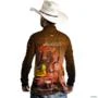Camisa BRK Agro Vaca Jersey com Proteção Solar UV 50+ -  Gênero: Masculino Tamanho: PP