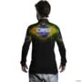 Camisa Agro Brk Team Roping Brasil com Uv50 -  Gênero: Masculino Tamanho: G