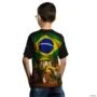 Camiseta Agro Brk Trator Brasil com Uv50 -  Gênero: Infantil Tamanho: Infantil G