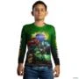 Camisa Agro Brk Verde Brasil é Agro com UV50 + -  Gênero: Infantil Tamanho: Infantil XG