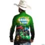 Camisa Agro Brk Verde Brasil é Agro com UV50 + -  Gênero: Masculino Tamanho: M