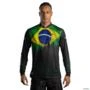 Camisa Agro BRK Bandeira Brasil com UV50 + Envio Imediato -  Gênero: Masculino Tamanho: XXG