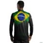Camisa Agro BRK Bandeira Brasil com UV50 + Envio Imediato -  Gênero: Masculino Tamanho: XXG