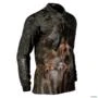 Camisa de Caça BRK DuMato Javali FoxHound Camo Preto com UV50 + -  Gênero: Masculino Tamanho: M