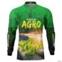 Camisa Agro BRK Força do Agro Hidroponia Alface com  UV50 + -  Gênero: Feminino Tamanho: Baby Look XG