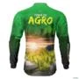 Camisa Agro BRK Força do Agro Hidroponia Alface com  UV50 + -  Gênero: Feminino Tamanho: Baby Look XG