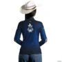 Camisa Agro BRK Azul Símbolo Agronomia com UV50 + -  Gênero: Feminino Tamanho: Baby Look PP