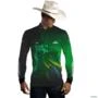 Camisa Agro BRK Verde Símbolo Agronomia com UV50 + -  Gênero: Masculino Tamanho: G
