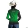 Camisa Agro BRK Verde Símbolo Agronomia com UV50 + -  Gênero: Feminino Tamanho: Baby Look PP