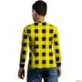 Camisa Agro BRK Amarela Xadrez Lenhador com UV50 + -  Gênero: Infantil Tamanho: Infantil XXG