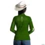 Camisa Agro BRK Mescla Verde com Proteção UV50+ -  Gênero: Feminino Tamanho: Baby Look P