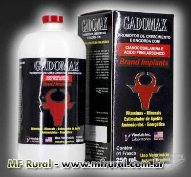 Gadomax Brand Implant - Promotor de Crescimento e Engorda de Gados