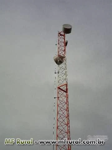 Torre AutoPortante para Internet até 60 metros