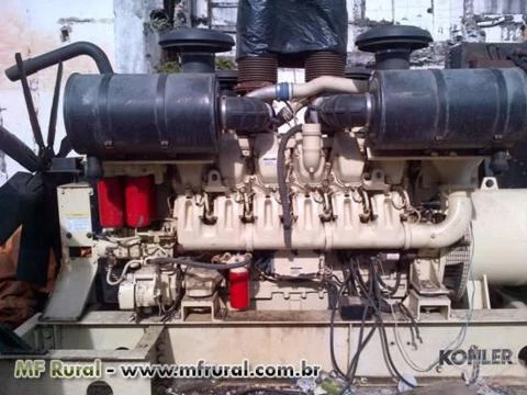 Moto Gerador Kohler Power System 1250, 1563 KVA, Motor Diesel 12 cilindros em “V