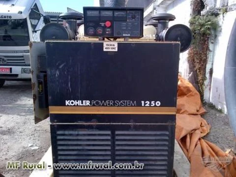 Moto Gerador Kohler Power System 1250, 1563 KVA, Motor Diesel 12 cilindros em “V